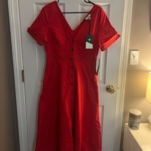 Tuckernuck Red Midi Dress